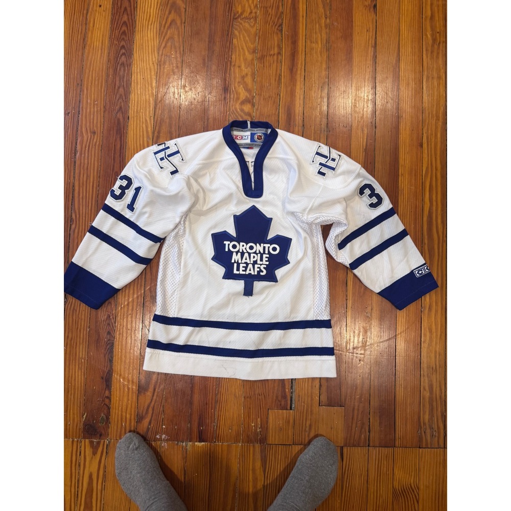Vintage CCM Toronto Maple Leafs Curtis Joseph 31 NHL Jersey Mens S
